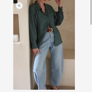 NWOT Na Nin Nora Relaxed Button Up